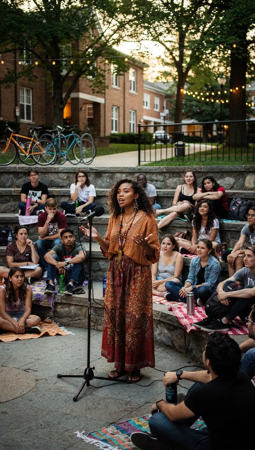 Intergenerational storytelling bridging community experiences and wisdom.