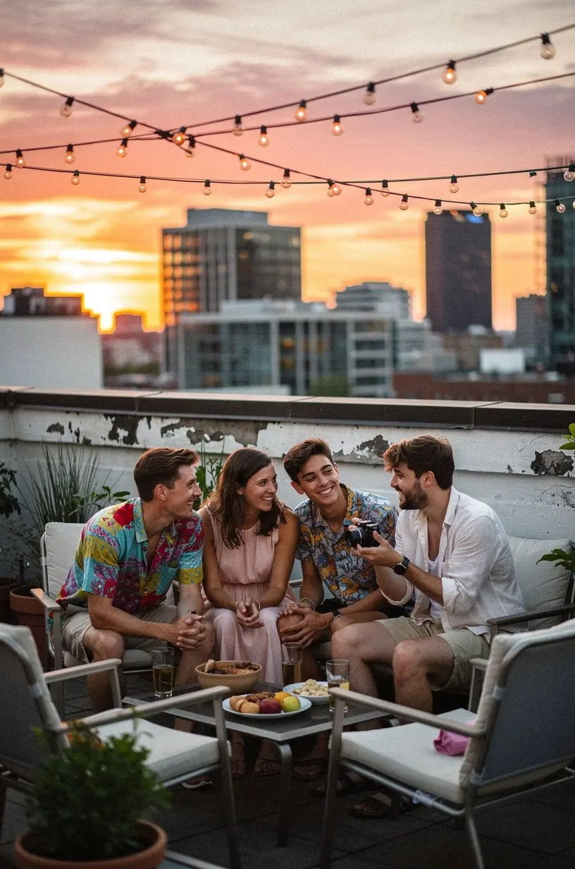 Community members sharing oral histories and experiences