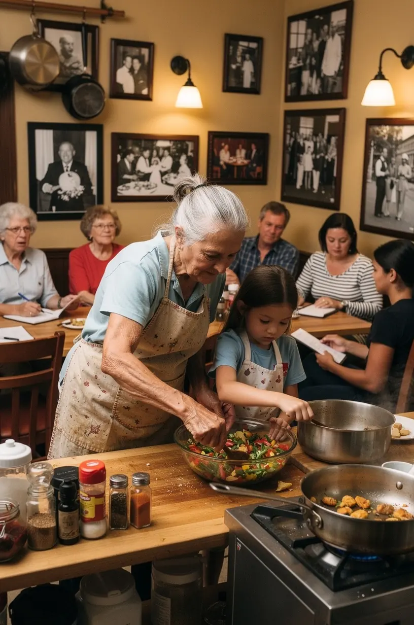 Community members participating in a story circle.
