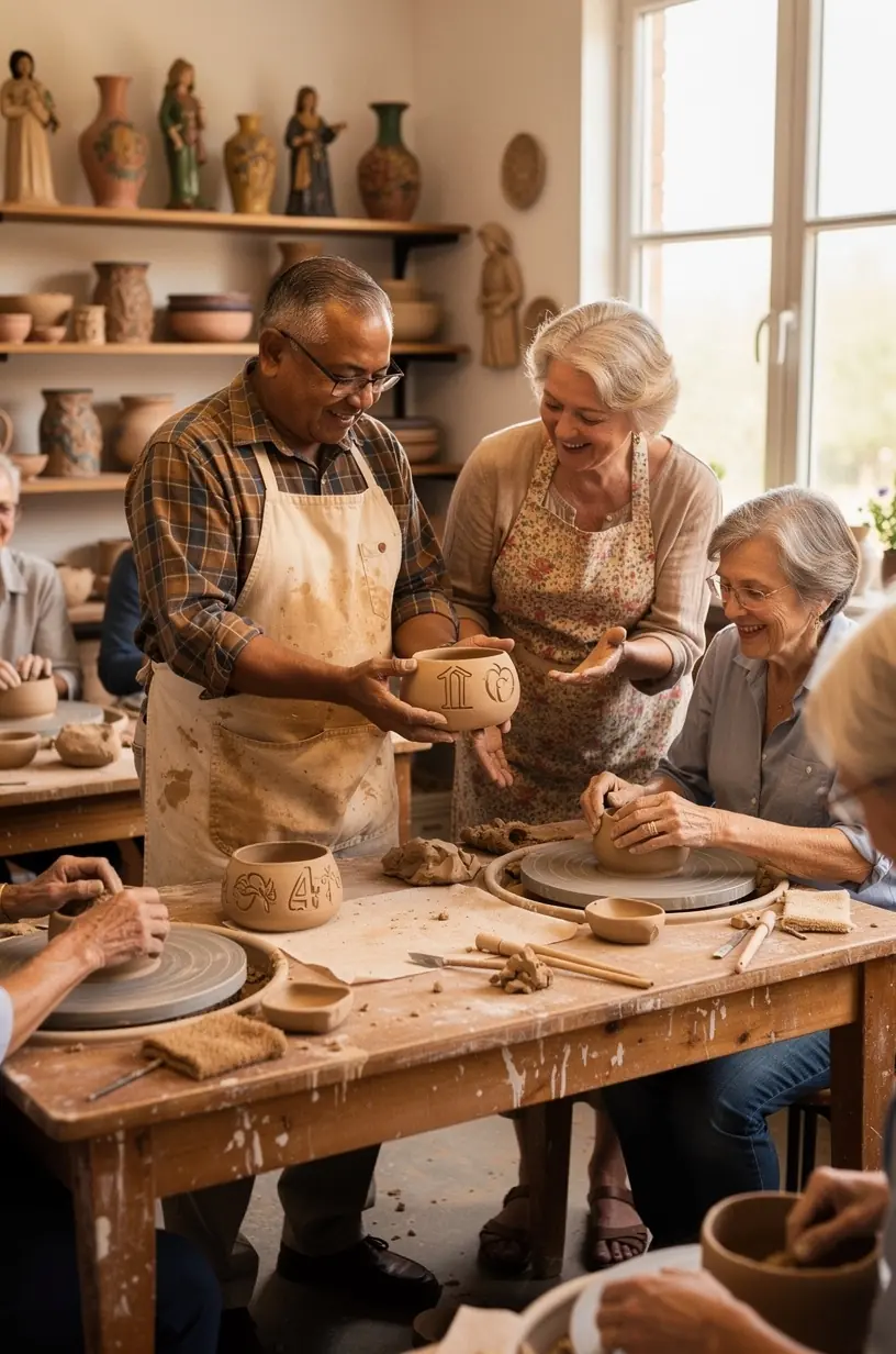 Youth collaborating in community storytelling activities.